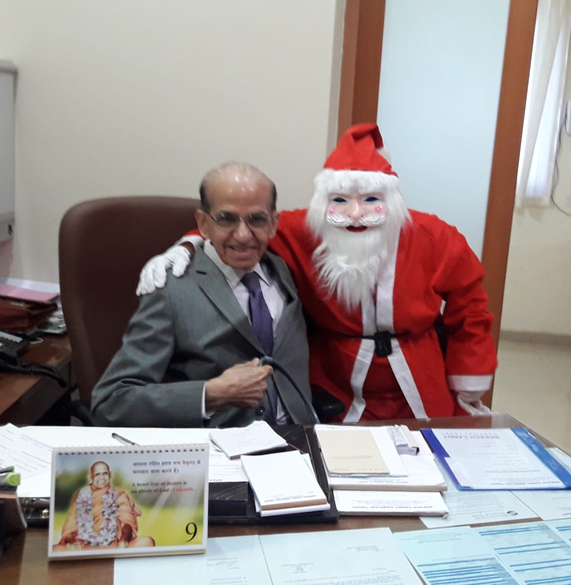 Santa with Dr. Meraney